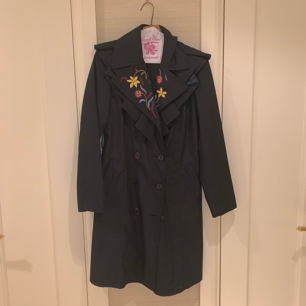 ANNA SUI 🌸 Embroidered Trench